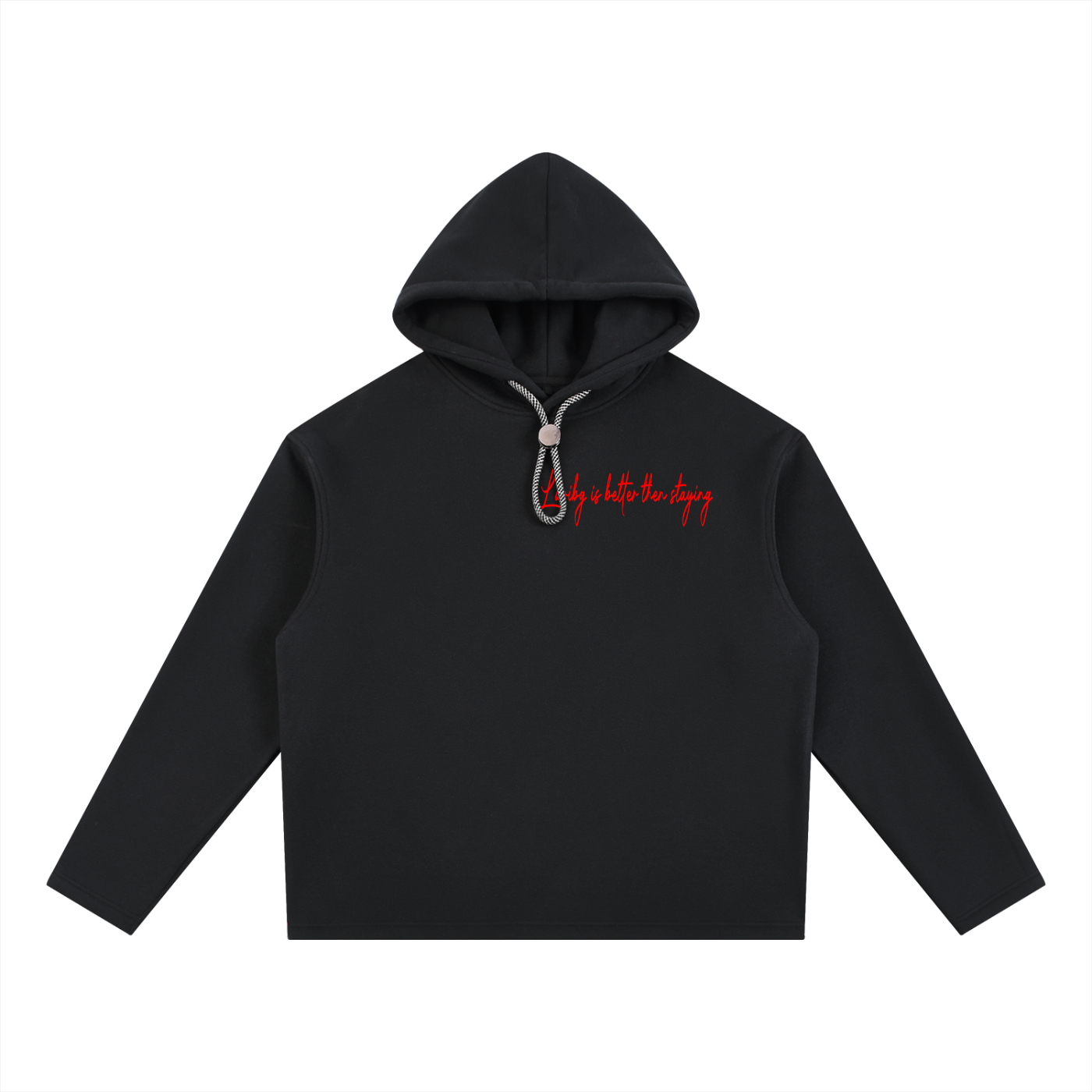 Leaving Is Better Then Staying Oversized Fleece Hoodie