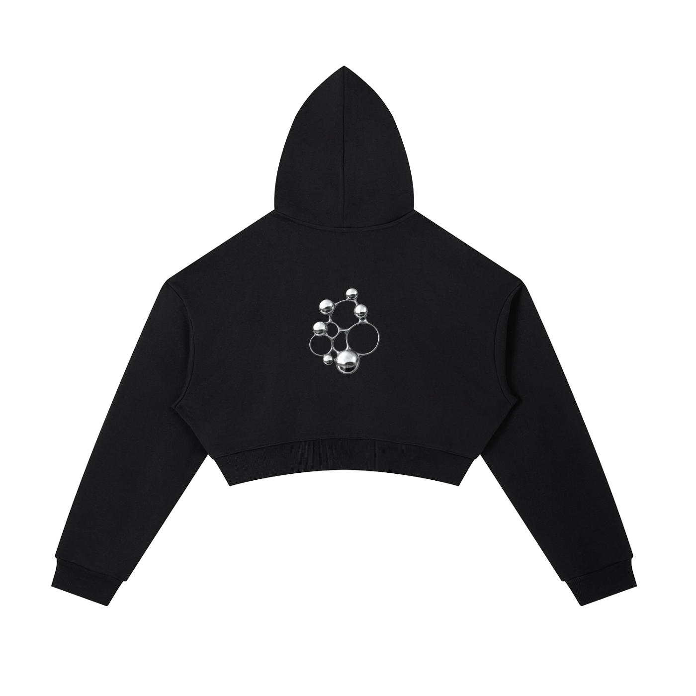 8600 Studio Essential Cropped Zip-Up Hoodie