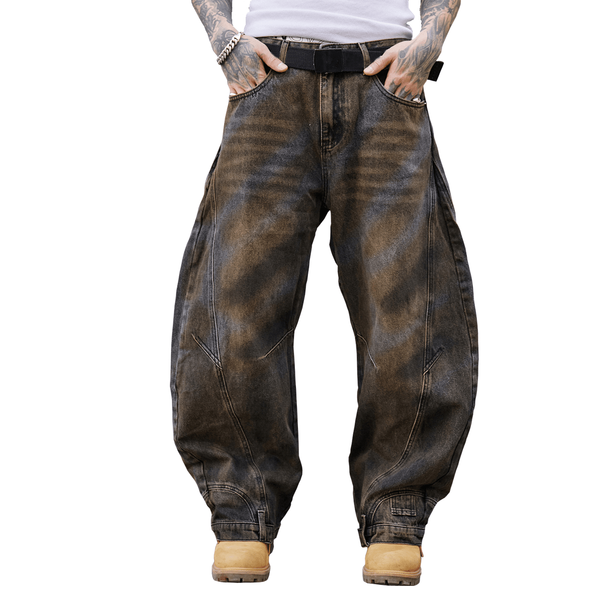 86 Curved Denim Jeans