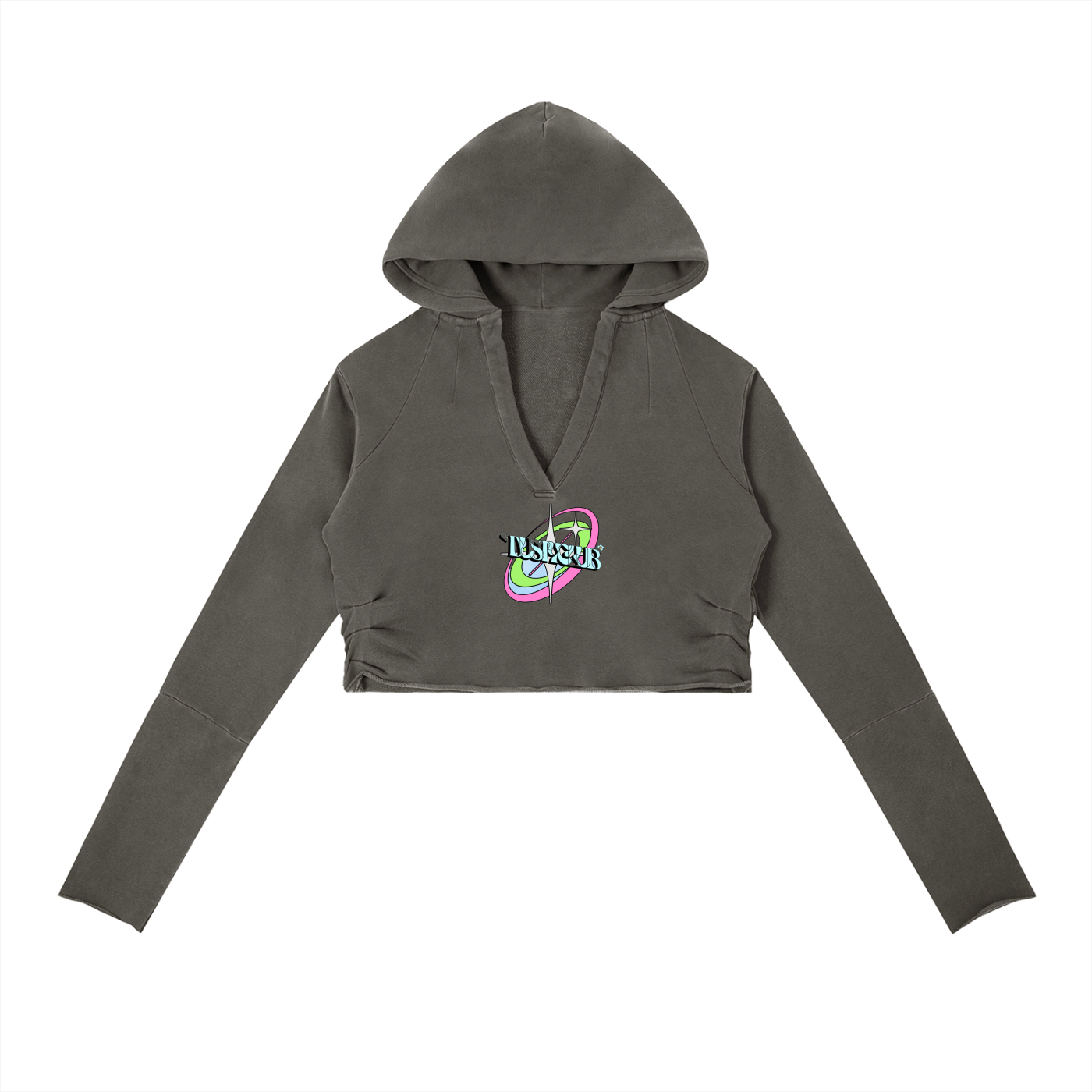86 Womens Vintage DustyClub Cropped Hoodie