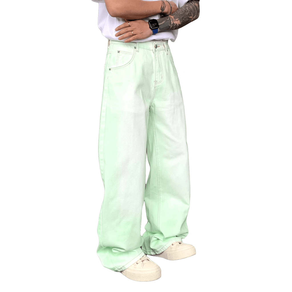 86 Heavy Winged Acid Wash Denim Jeans