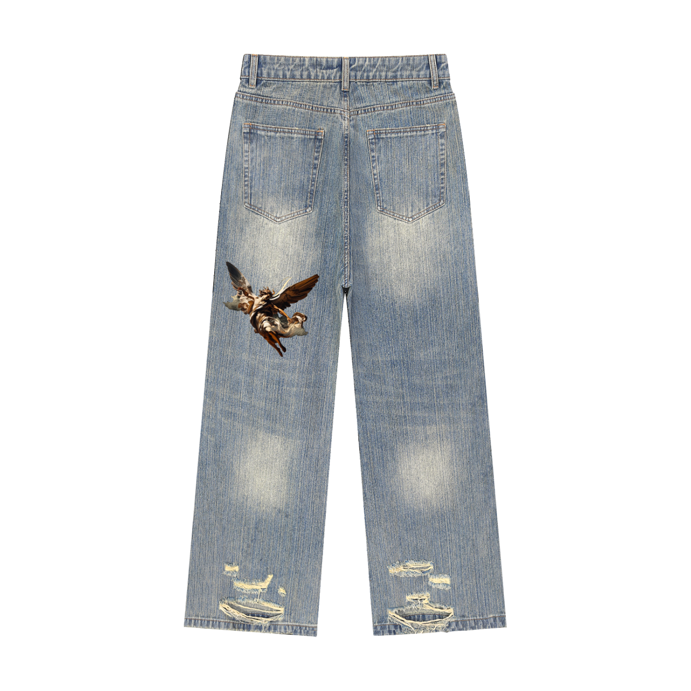 Keep It To Yo Self Vintage Distressed Denim Jeans