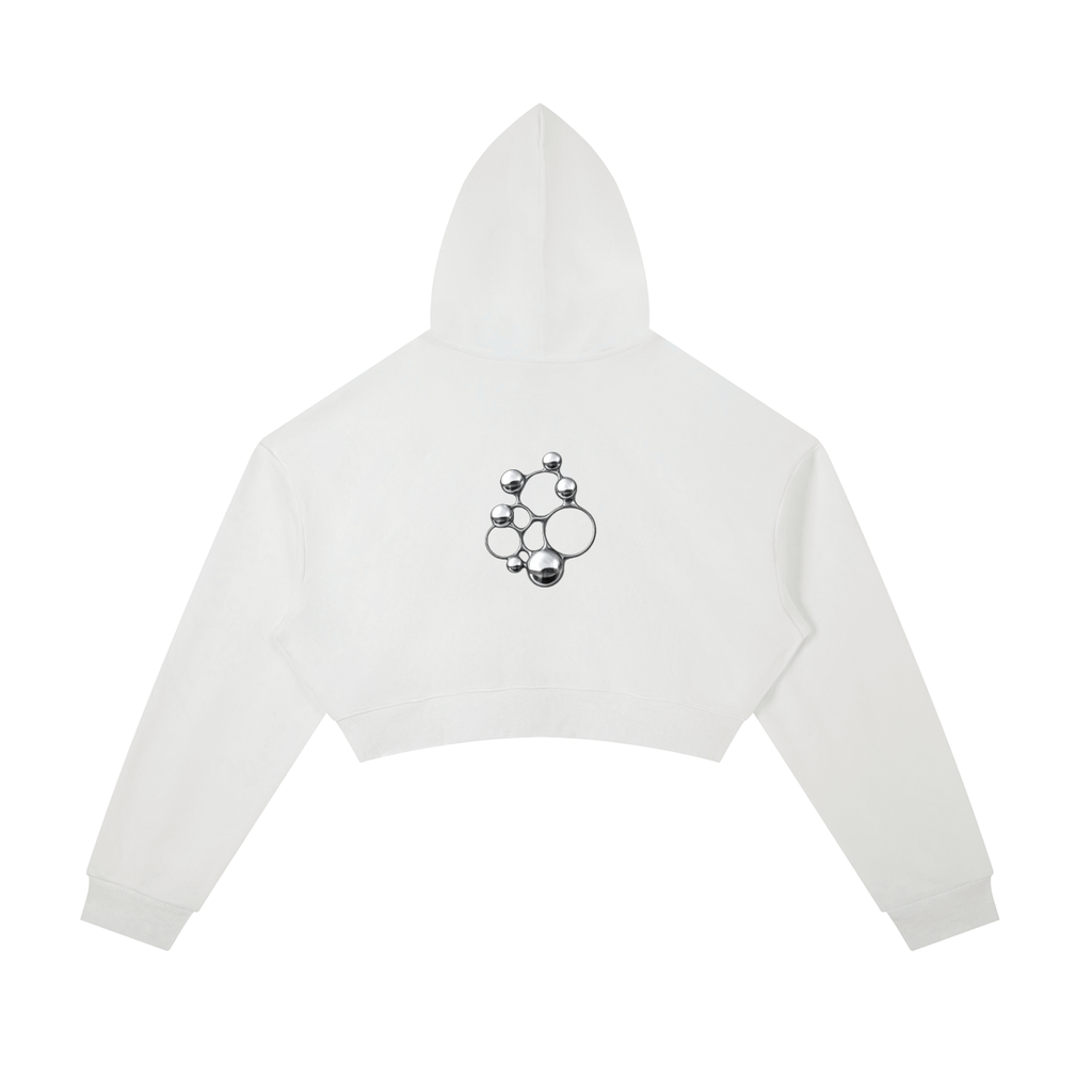 8600 Studio Essential Cropped Zip-Up Hoodie