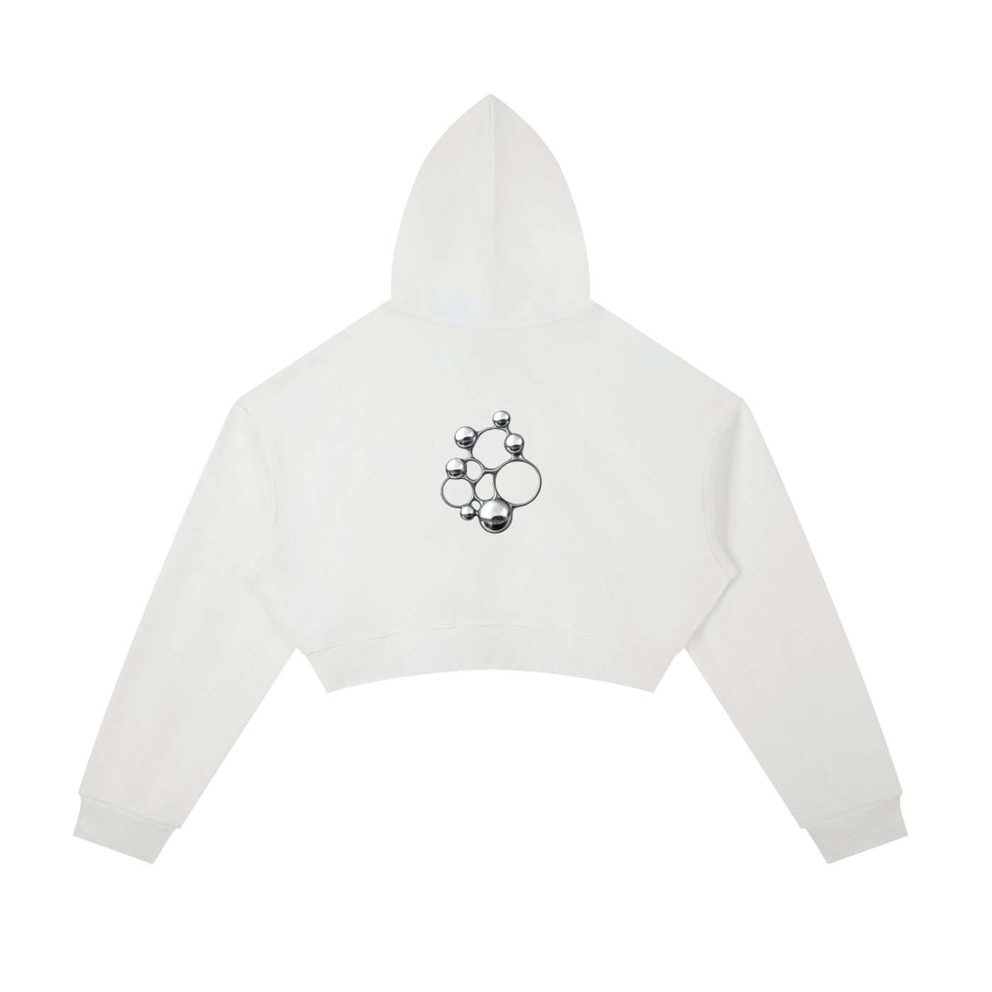 8600 Studio Essential Cropped Zip-Up Hoodie