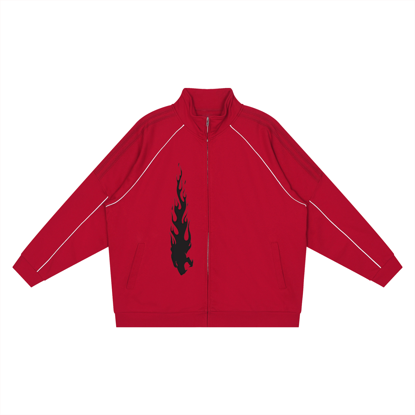 86 Reflective Sportswear Striped Raglan Jacket