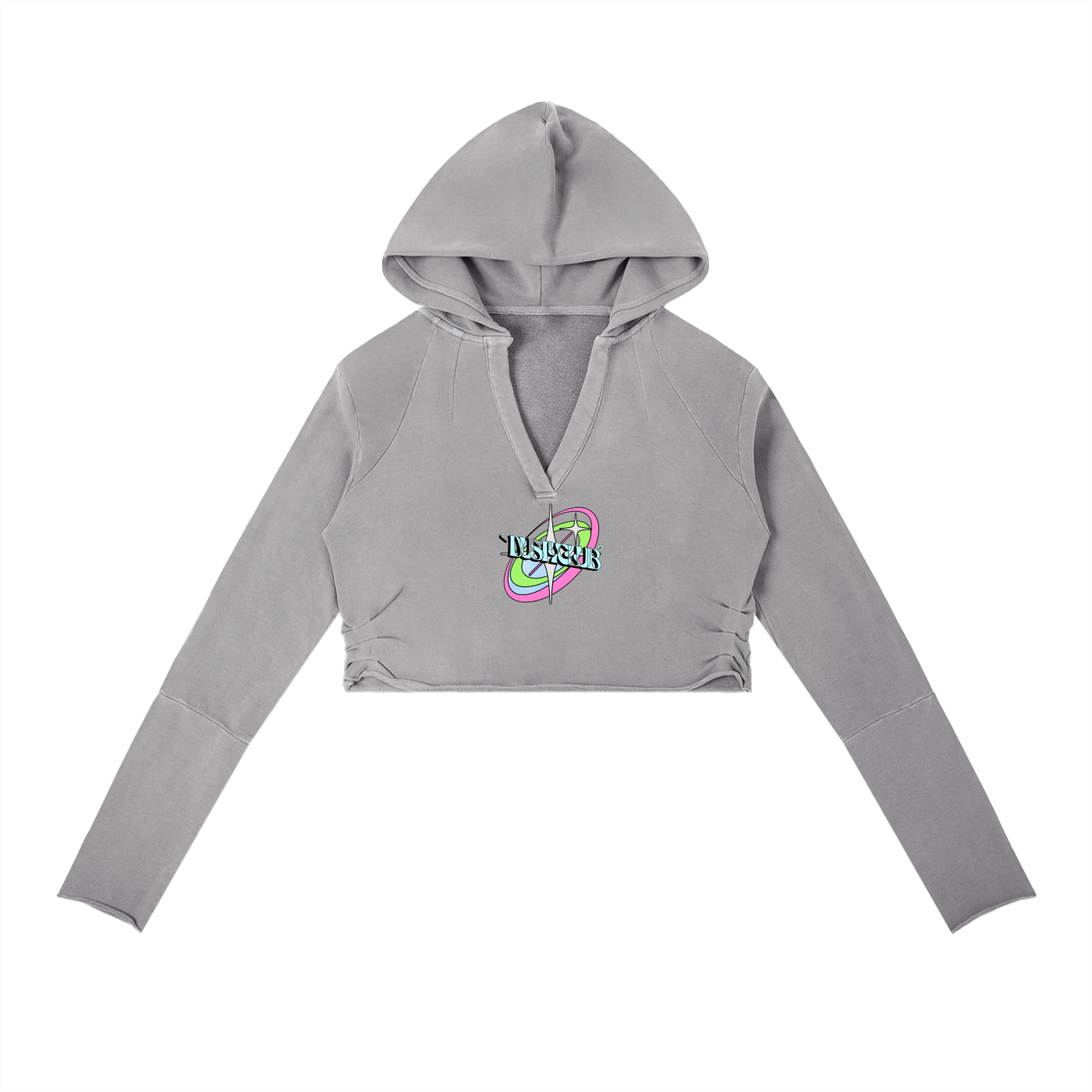 86 Womens Vintage DustyClub Cropped Hoodie