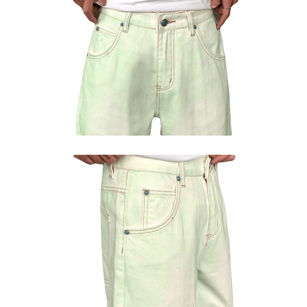 86 Heavy Winged Acid Wash Denim Jeans