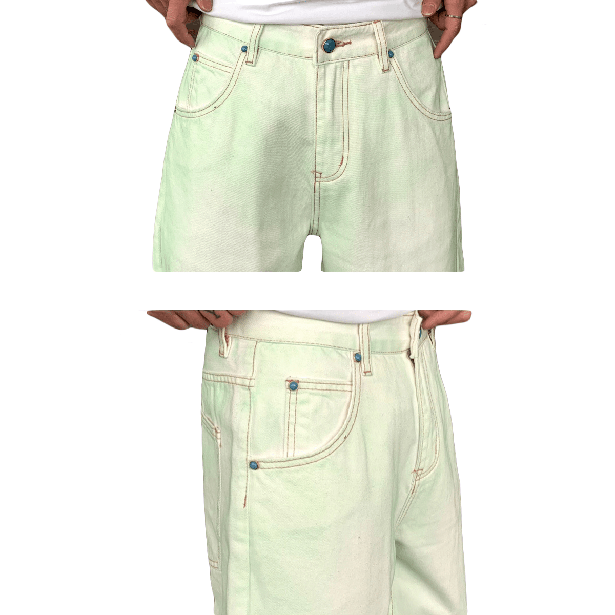 86 Heavy Winged Acid Wash Denim Jeans