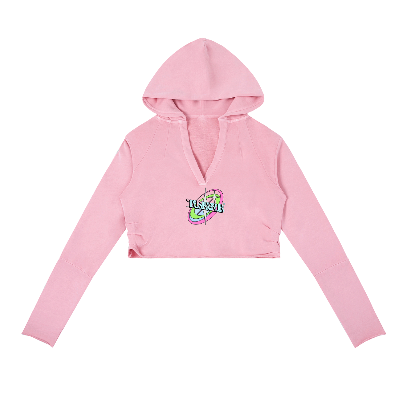 86 Womens Vintage DustyClub Cropped Hoodie