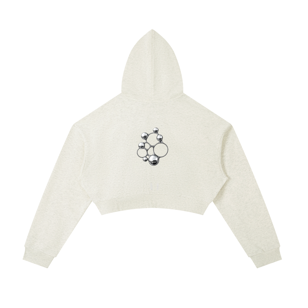 8600 Studio Essential Cropped Zip-Up Hoodie