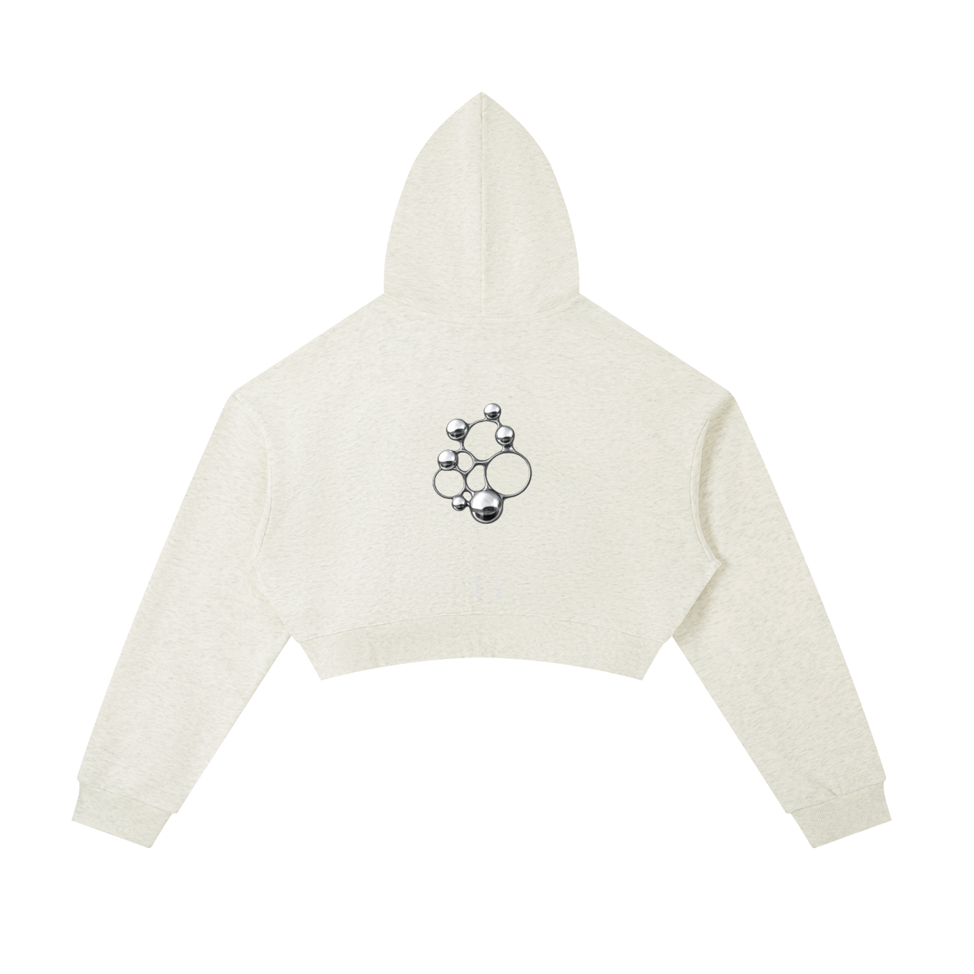 8600 Studio Essential Cropped Zip-Up Hoodie