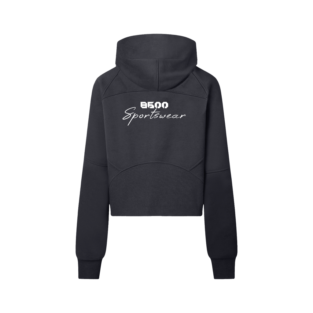 86 Cropped Sportswear Half-Zip Hoodie