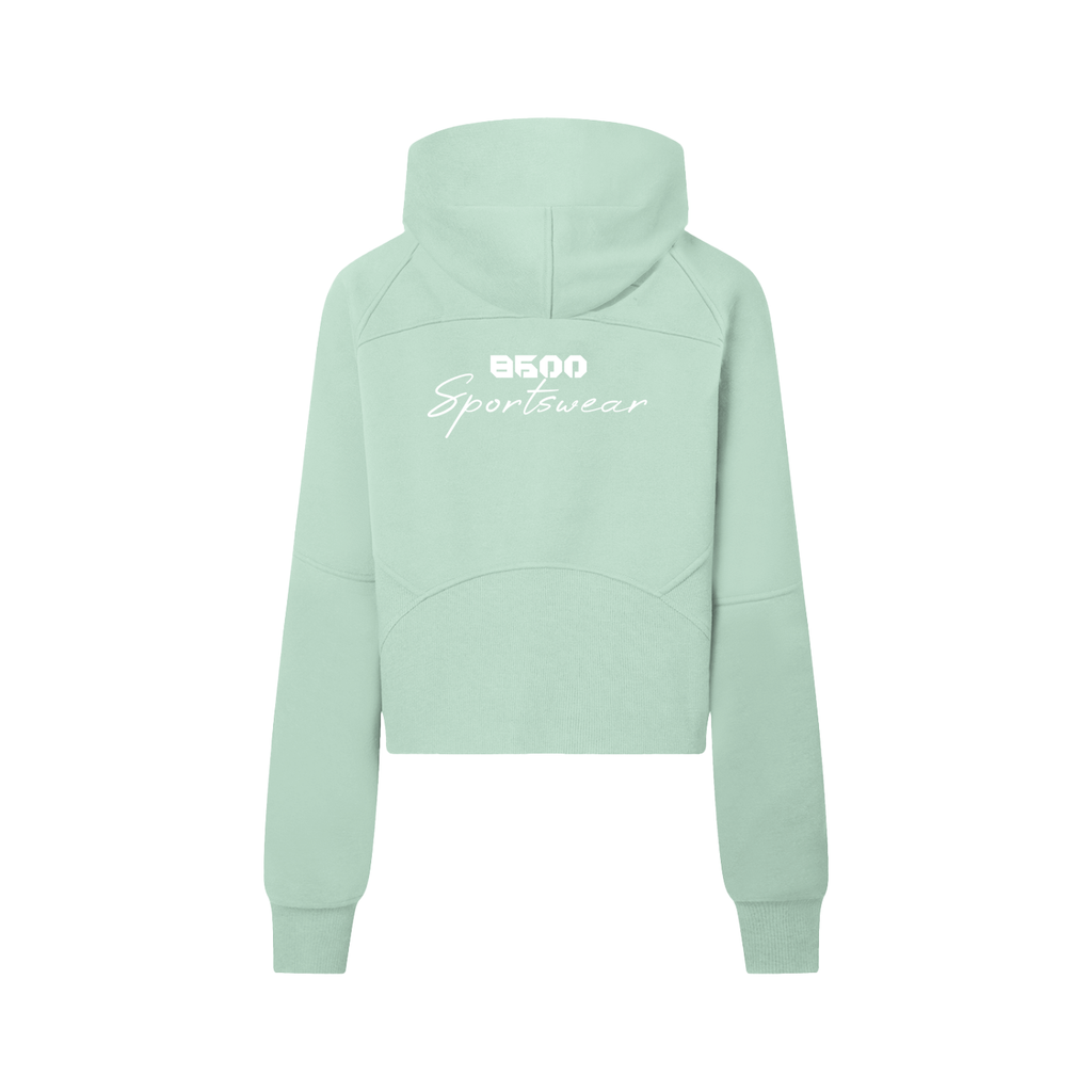 86 Cropped Sportswear Half-Zip Hoodie