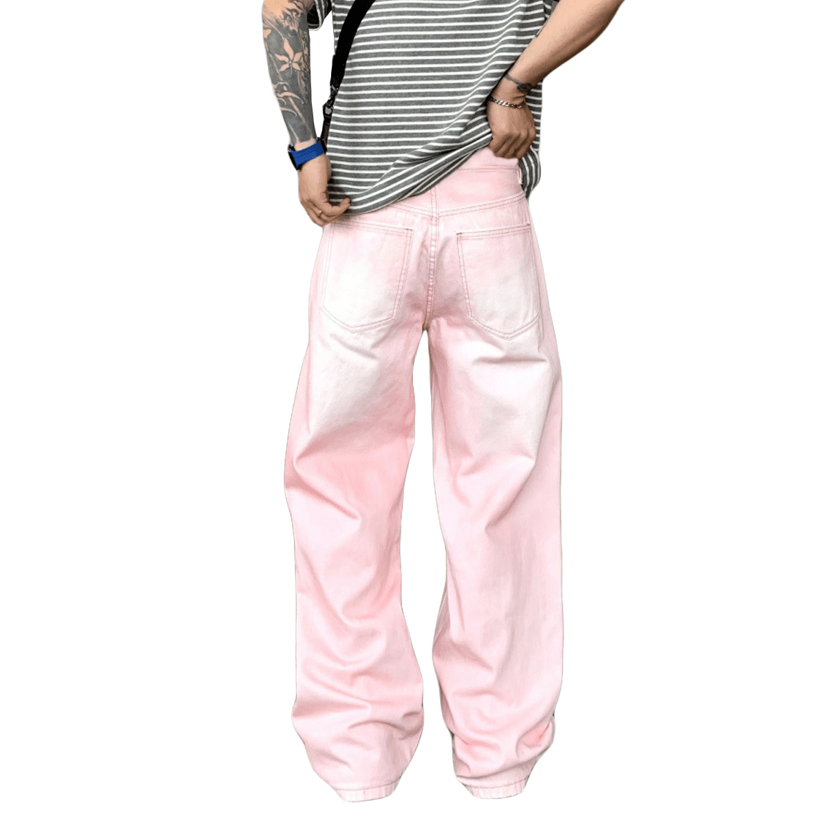 86 Heavy Winged Acid Wash Denim Jeans