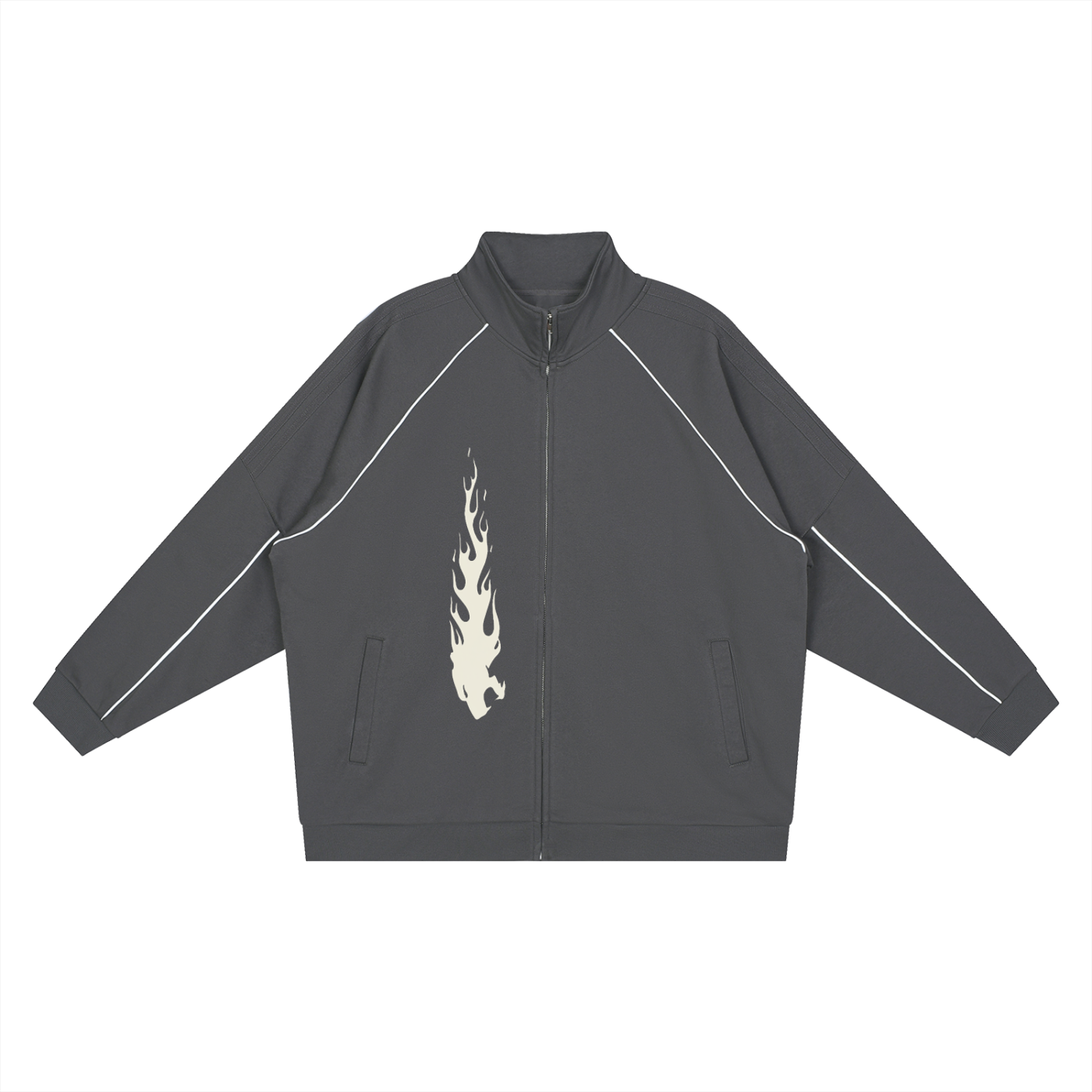 86 Reflective Sportswear Striped Raglan Jacket