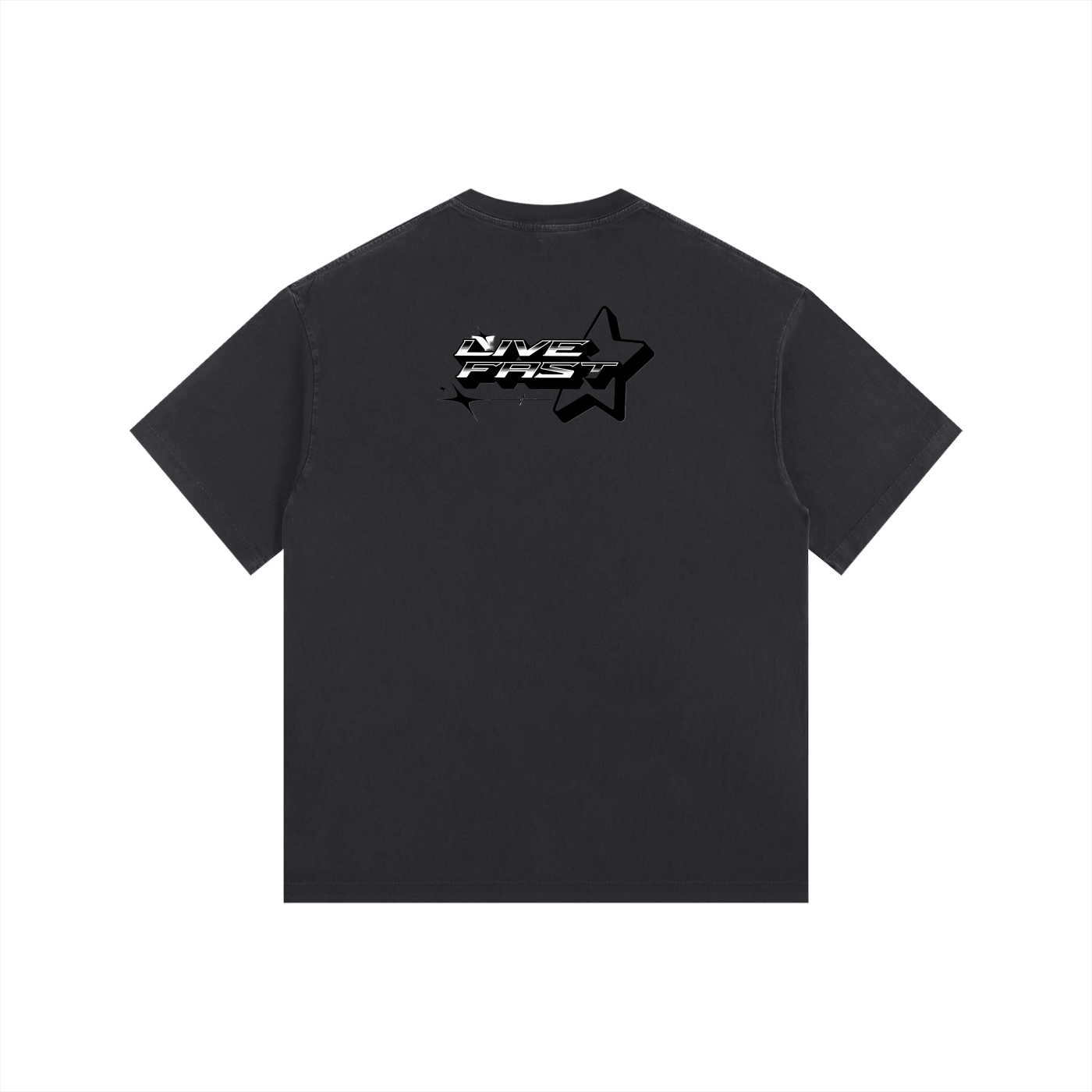 DustyClub FastLife Vintage Oversized Cotton T-Shirt