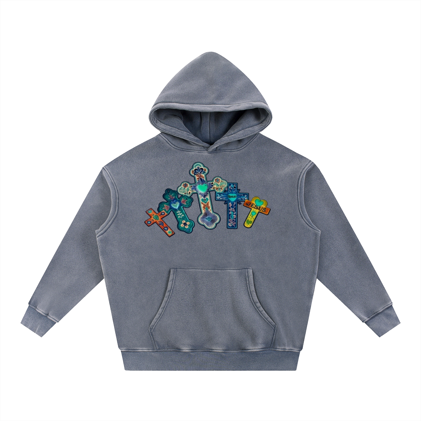 86 Inverted Cross Oversize Hoodie