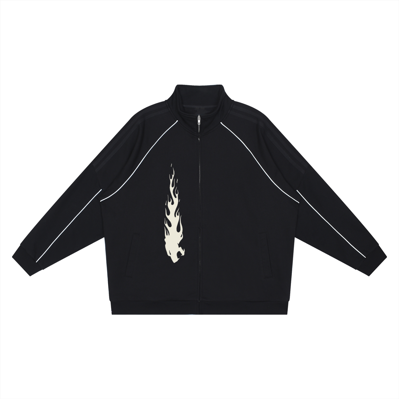 86 Reflective Sportswear Striped Raglan Jacket