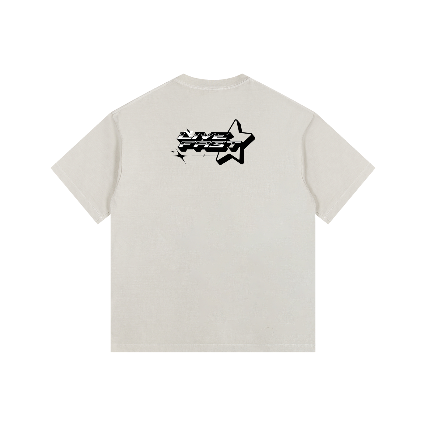DustyClub FastLife Vintage Oversized Cotton T-Shirt