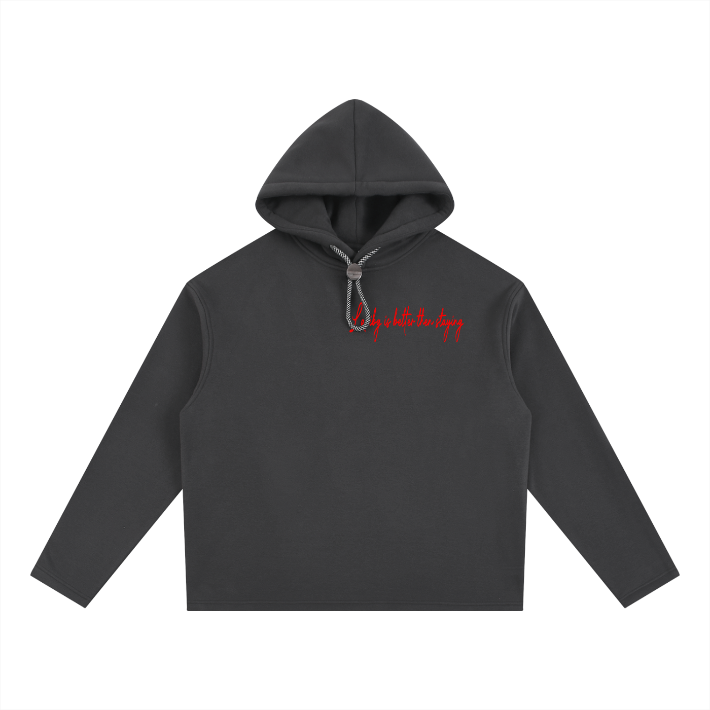 Leaving Is Better Then Staying Oversized Fleece Hoodie
