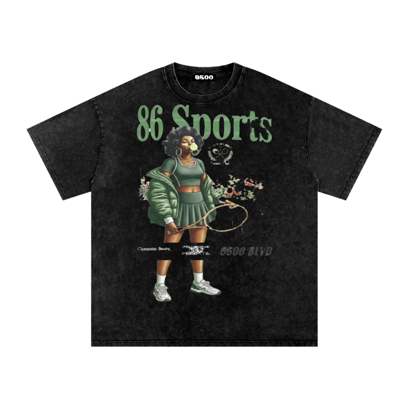 86 Sports Heavy Washed Tshirt