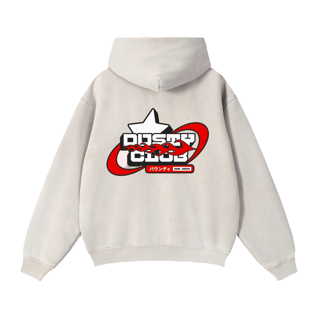 Zip-Through Boxy Fleece Hoodie