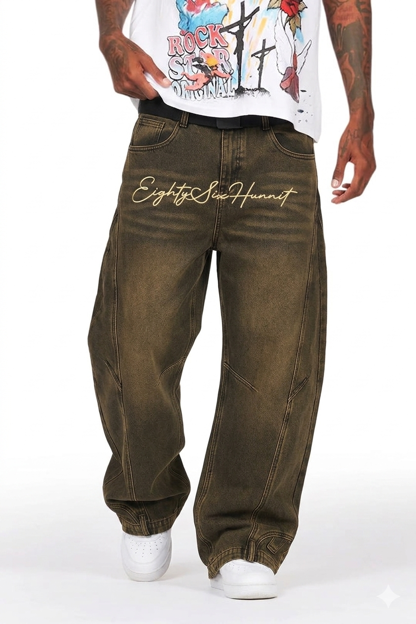 86 Curved Denim Jeans